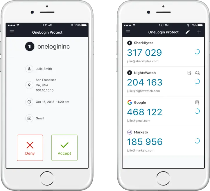 OneLogin SmartFactor Authentication adaptive MFA interface